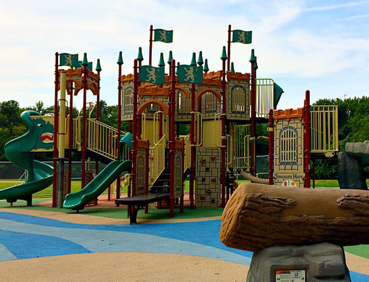 castle themed playground