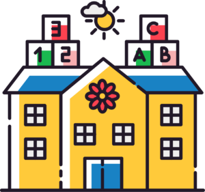 decorative icon representing a daycare facility