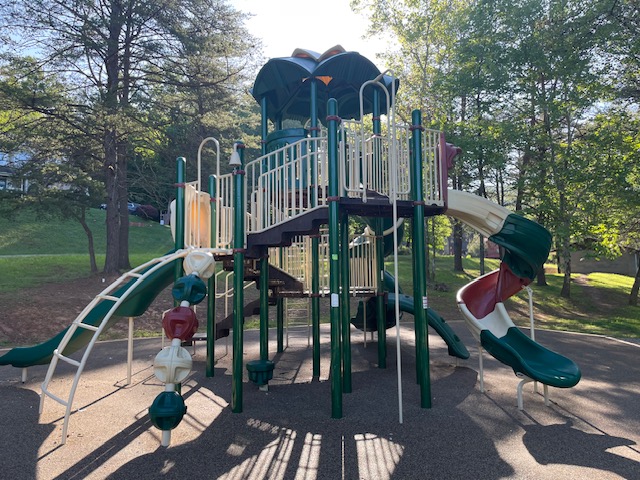 A local playground in natural lighting.