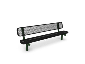 6′ Bench with Back – Diamond – In-Ground (MRSG303DW)